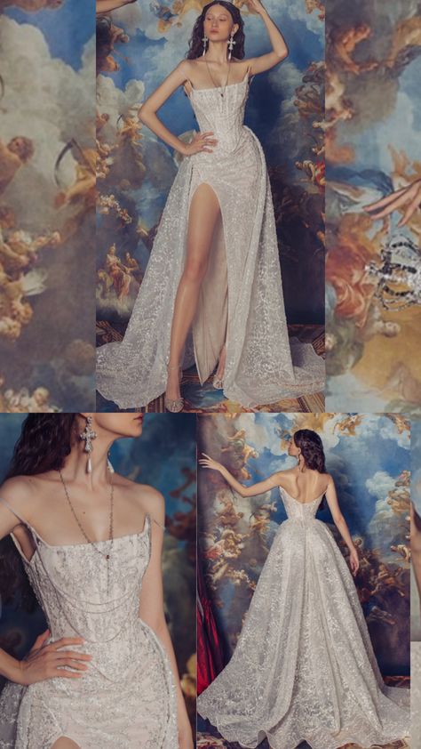 Kim Kassas Dress Evangeline Fox Wedding Dress, Ethereal Vintage Wedding Dress, Wedding Dress Kim Kassas, Wedding Dresses Kim Kassas, Corset Vintage Wedding Dress, Kim Kassas Dracarys, Kim Kassas Wedding Dress, Kim Kassas Wedding Dresses, Wedding Dress Cuts