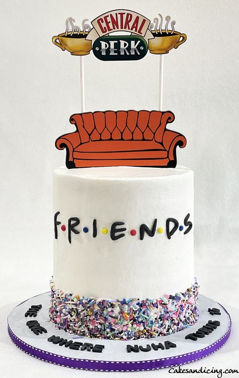 Cake Friends, Friends Cake Ideas, Friends Tv Show Cake, Friends Themed Cake, Friends Theme Birthday Cake, Friends Theme Cake, Friends Cake Tv Show, Friends Cake Design, Friends Tv Birthday Cake