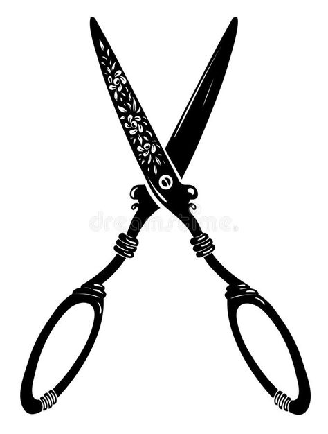 Vintage Scissors Black Ink Illustration stock illustration Black Ink Illustration, Old Scissors, Vintage Scissors, Ink Illustration, Ink Illustrations, Stock Photography Free, Eps Vector, Christmas Gnome, Diy Candles