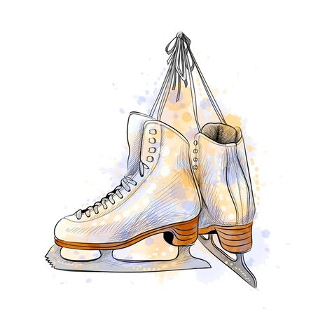 Skate Wallpaper, Ice Skate Drawing, Skate Tattoo, Skate Logo, Figure Ice Skates, Skating Aesthetic, Not Musik, Blond Amsterdam, Skate Art