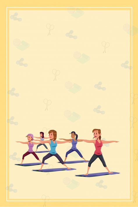 Yellow National Fitness Propaganda Poster Background Material Zumba Poster Background, Fitness Background Design, Pe Background Design, Zumba Background Design, Stretching Background, Zumba Poster Design, Zumba Background, Zumba Poster, Gym Clipart