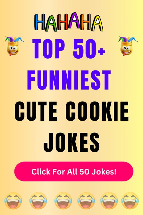 Check Out The Top 50+ Funny Cute Cookie Jokes And Puns. Click For All 50+ Hilarious Cute Cookie Jokes! Cookie Jokes Funny, Cookie Puns, Puns Cute, Jokes And Puns, Birthday Puns, Birthday Jokes, Feeling Left Out, Tough Cookie, Smart Cookie