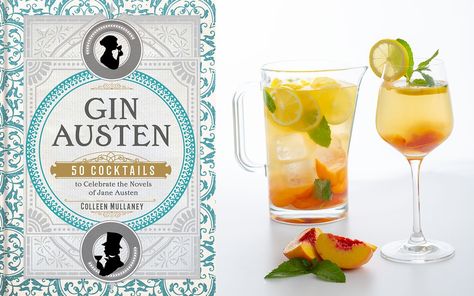 Jane Austen Cocktail, Pride And Prejudice Cocktail, Book Inspired Drinks, Book Club Themes, Jane Austen Party, Character Arcs, Jane Austen Inspired, Fun Drinking Games, Book Club Ideas