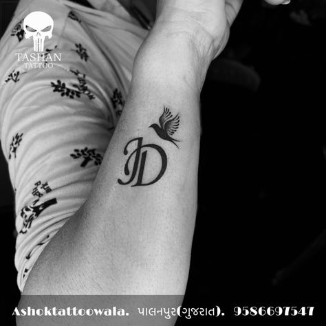 TashanTattoo
AshokTattooWala
S.20. Tirupati plaza
Opp. New bus stand
Near gd modi collage
Palanpur (gujrat)
9586697547
9687533310 Jd Tattoo Letter, J And D Tattoo, Jd Initial Tattoo, Jd Tattoo, Tattoo With Birds, Hand Mangalsutra, Destiny Tattoo, Jasmine Tattoo, Monogram Tattoo