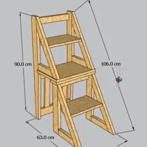 Awesome work! Comment your opinion below🙂 Tag someone who needs to see this!✅ .   Follow us for more  ⚒🤎 . 📷 Credit Unwnkon please DM… | Instagram Wooden Workshops, Diy Storage Cabinets, 2x4 Furniture Plans, Diy Cardboard Furniture, Furniture Plans Free, Wood Furniture Diy, Step Ladder, Cardboard Furniture, Diy Storage Furniture