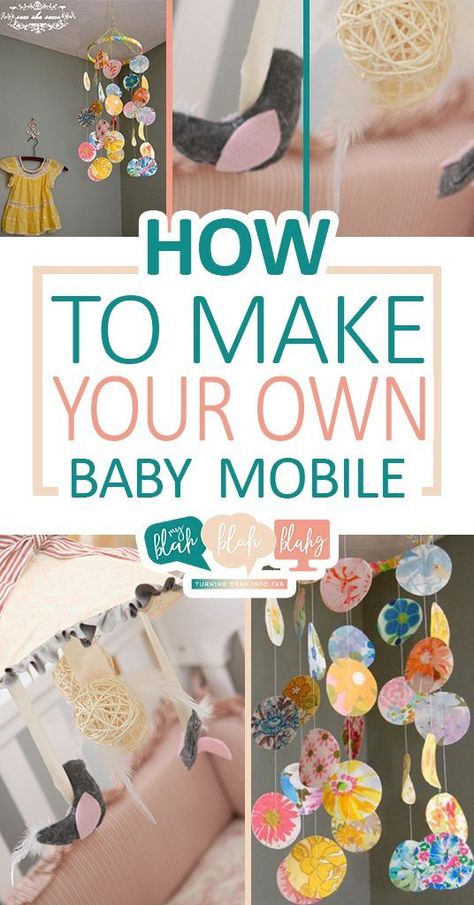 How to Make Your Own Baby Mobile Mobile Diy Baby, Diy Baby Mobile Tutorial, Baby Mobile Diy, Housekeeping Hacks, Diy Mobile Home Remodel, Nursery Projects, Mobile Diy, Make A Mobile, Diy Crib