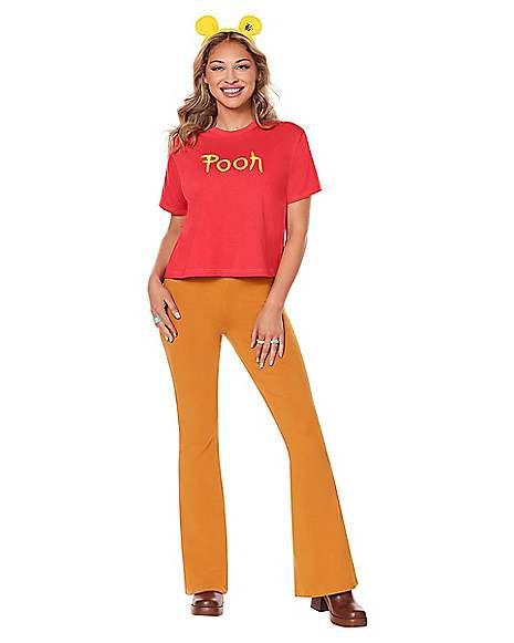 Adult Pooh Costume Kit - Winnie the Pooh - Spirithalloween.com T Shirt Headband, Pooh Costume, Winnie The Pooh Costume, Home Halloween Costumes, Winnie The Pooh Halloween, Mom Costumes, Teacher Halloween Costumes, New Halloween Costumes, Cute Couple Halloween Costumes