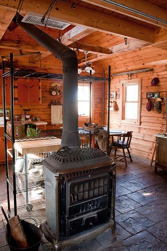 Camp Cabin, Old Stove, Deer Camp, Rustic Cabins, Hunting Cabin, Wood Burning Stoves, Rustic Homes, Dream Cabin, Cozy Cabins