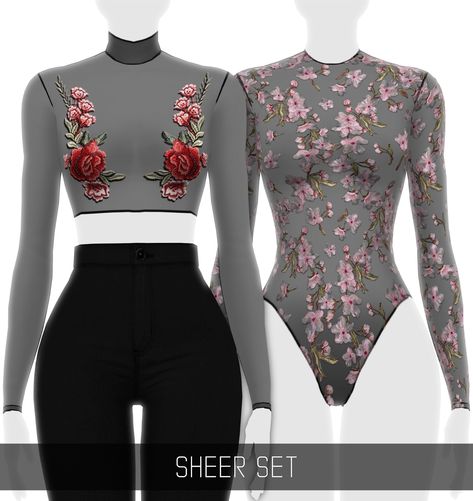 SheerSet1 Accessory Tops Sims 4 Cc, Bodysuit Sims 4, Sims4 Cc Tops Female, Ts4 Accessory Top, Sims 4 Clothes Cc Female Tops, Sims 4 Cc Sheer Top, Female Tops Sims 4 Cc, The Sims 4 Accessory Top, Sims 4 Sheer Top