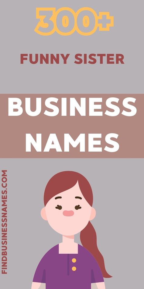 Get inspired with these hilarious and creative sister business names that are sure to make you smile! 

Perfect for showcasing your sisterly bond and unique sense of humor. 

#FunnySisterBusinessNames Funny Sister, Names Cute, Contact Names, Sisters Art, Four Sisters, Sisters Funny, Name Ideas, Cute Names, Unique Names