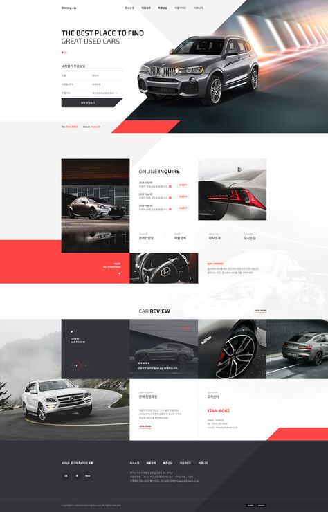 Car Website Design Inspiration, Minimalism Web Design, Car Service Design, Car Website Design, Car Rental Website, Web Design Template, Car Websites, Layout Web, Design Sites