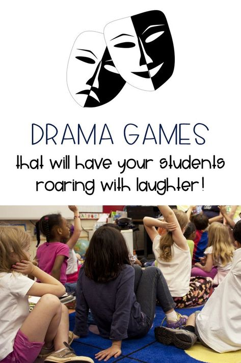 Students will love these fun low-prep and no-prep drama games! I use them as part of my grade five art curriculum because we cover visual art, drama, dance, and music. Improv Games, Acting Games, Middle School Drama, Theatre Classroom, Unconventional Art, Drama For Kids, Theatre Games, Drama Activities, Teaching Theatre