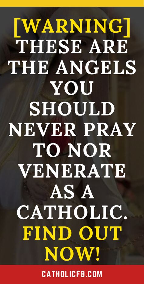 [Warning] These are the Angels You Should Never Pray To Nor Venerate as a Catholic. #Warning #Angels #Catholicfaith Novena Prayers Catholic, Rosary Novena, Novenas Catholic, Lent Prayers, Easter Prayers, Christmas Prayer, Novena Prayers, Holy Week, Inspirational Prayers