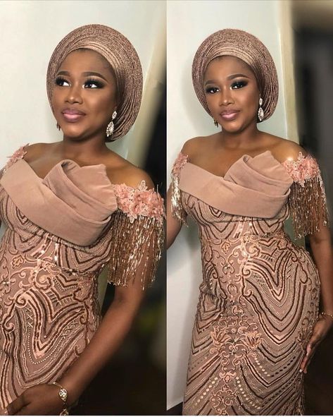 Sequence Lace Asoebi Styles, Lace Asoebi, Lace Asoebi Styles, Nigerian Lace Dress, Nigerian Lace Styles, African Wedding Attire, African Lace Styles, African Prom Dresses, Lace Gown Styles