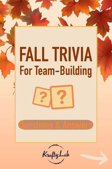 As you begin to plan your fall and Halloween activities, think about how you can incorporate fun team building sessions regularly. 
This article will feature 30 fall trivia questions and answers to help you connect with your remote teams this holiday season Fall Icebreakers For Adults, Fall Jeopardy Questions, November Ice Breakers, Fall Themed Team Building Activities, Fall Ice Breakers For Adults, Fall Work Activities, Fall Activities For The Office, Fun Fall Office Activities, Fall Office Games