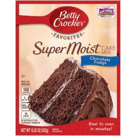 Easy-Bake Oven Cake Using Commercial Cake Mixes - EBORecipes.com Milk Chocolate Cake, Baking Mix Recipes, Betty Crocker Cake Mix, Betty Crocker Cake, Devils Food Cake Mix Recipe, Betty Crocker Recipes, Chocolate Fudge Cake, Fudge Cake, Moist Chocolate Cake