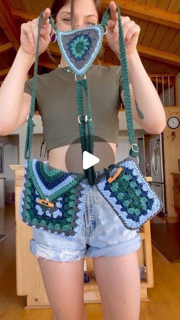 Crochet Holster Bag, Crochet Holster Bag Free Pattern, Low Quality Videos, Shoulder Holster Bag, 2024 Crochet, Shoulder Holster, Holster Bag, Crochet Shoulder Bags, Crochet Needlework