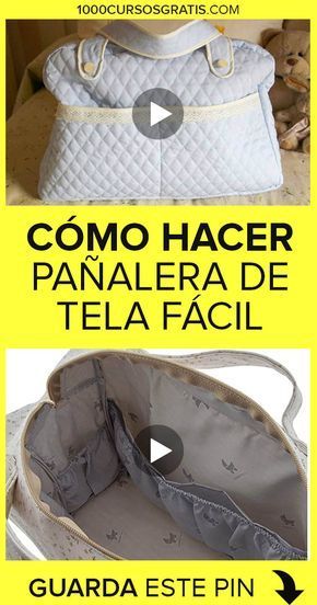 Aprende como hacer una pañalera de tela o de cualquier otro material en este tutorial que hoy traemos para ti. ¡Te esperamos! 👆😊 #costura #manualidades #sewing #tutoriales Ideas Cuarto, Sewing, Crochet, Sneakers, Molde, Patchwork