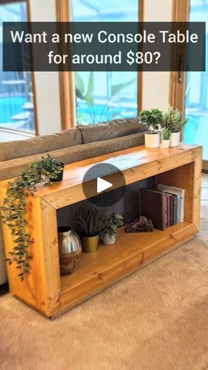 Build Furniture, Hygge Style, Console Table Decorating, Hygge Home, Wood Console Table, Wood Console, Woodworking Tips, Wood Working, Wood Design