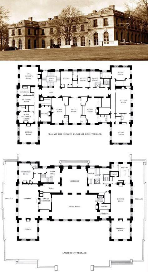 Manor House Plans, Manor Floor Plan, Mansion Plans, Castle Floor Plan, Minecraft Houses Blueprints, Mansion Floor Plan, House Plans Mansion, Vintage House Plans, Lashes Mascara