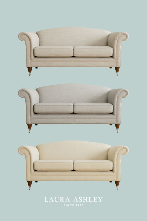 Boasting uncompromised luxury, the beautifully shaped back of this sofa is further complemented with scroll designed arms and supremely comfortable seat cushions Royal Decor, Royal Decorations, Traditional Values, Rich Design, Style Royal, Scroll Design, Gloucester, Laura Ashley, Comfortable Seating