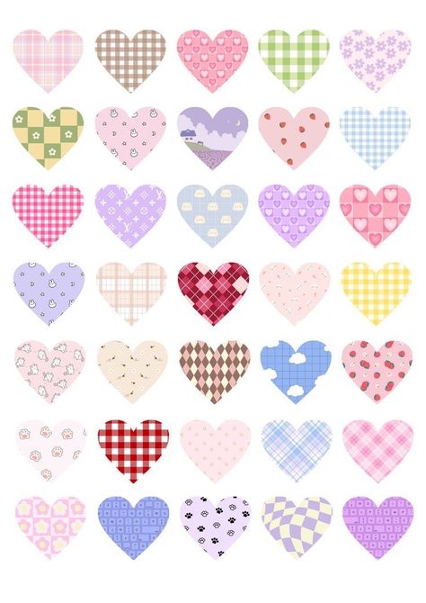 Cute Heart Stickers Aesthetic, Love Stickers For Journal, Heart Stickers Aesthetic Printable, 3d Stickers Printable, Love Sticker Printable, Cute Love Stickers Printable, Heart Stickers Free Printable, Hearts Stickers Printable, Stickers Packs Printable