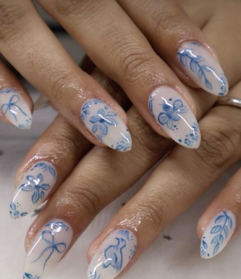 Nail Ideas Bright, Summer Holiday Ideas, Europe Nails, Simple Spring Nails, Nail Art Designs Images, Baby Blue Nails, Spring Nail Designs, Summery Nails, Pretty Nail Art Designs