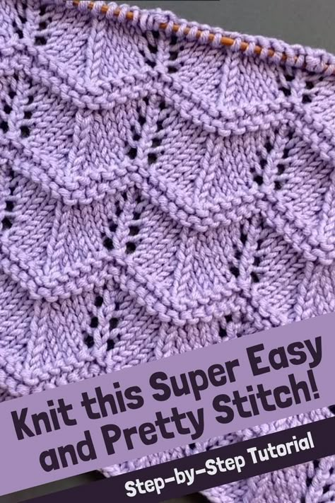 Lacey Knit Stitches, Knitted Throws Free Patterns, Easy Knitting Stitches, Knitting Patterns Hats Women, Knit Stitch Patterns Free, Knitting Patterns For Beginners, Knitted Dishcloth Patterns Free, Knitting Space, Easy Scarf Knitting Patterns