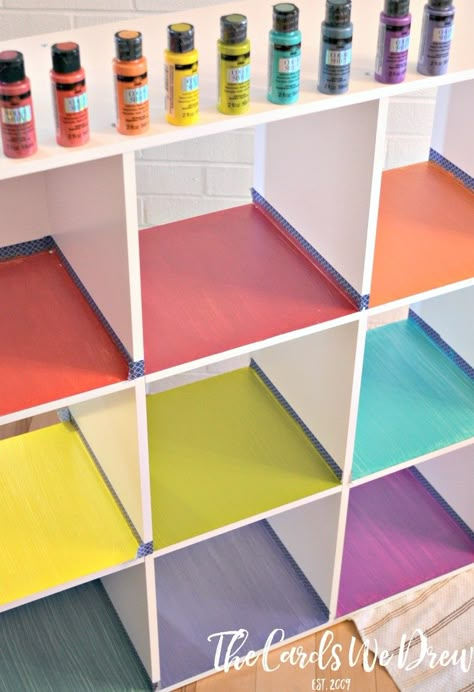 Bifold Doors Makeover, Diy Closet Doors, Rainbow Playroom, Rainbow Bedroom, Closet Door Makeover, Toy Organizer, Rainbow Room, Closet Door, Diy Closet