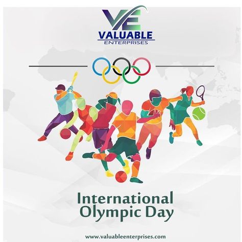 International Olympic Day, Printing Company Logo, Mary Lou Retton, Industrial Electrical, The Olympic Games, Graphic Design Photoshop, Sports Day, Fashion Illustration Dresses, Watch Party