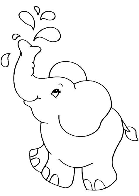 Cat Drawing For Kid, Coloring Pages Disney, Zoo Coloring Pages, Elephant Coloring, Elephant Coloring Page, Elephant Colour, Disney Free, Elephant Drawing, Colouring Printables