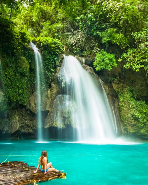 Kawasan Falls - Cebu's famous falls Philippines Cebu, Kawasan Falls, Swimming With Whale Sharks, Lake Titicaca, Budget Friendly Travel, Cebu City, Highlights And Lowlights, San Blas, Long Trips