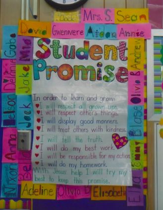 Class Promise Display, Classroom Promise Kindergarten, Classroom Promises Anchor Chart, Class Promise Kindergarten, Our Classroom Promise, Class Agreement Display, Class Promise 1st Grade, Classroom Agreements Display, Our Class Promise