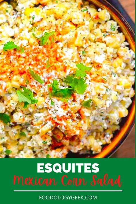 Charred Corn Salad, Corn In A Cup, Easy Corn Salad, Spicy Dressing, Fresh Corn Salad, Enchilada Pasta, Mexican Corn Salad, Charred Corn, Easy Corn