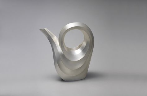 Jug <em>Watering IV</em>, brass silver plated.