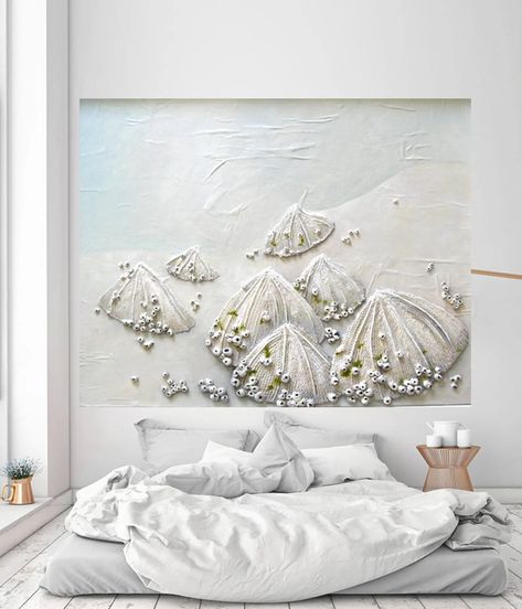 3D Wall Art Seashell Painting Nautical Ocean Sea Beach - Etsy Canada Canvas Painting For Beginners, Canvas Board Painting, Seashell Painting, Grand Art Mural, Painting For Beginners, Easy Canvas Painting, Art Texture, 3d Wall Art, Beginner Painting