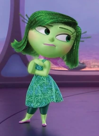 Disgust | Disney Wiki | FANDOM powered by Wikia Green Movie Characters, Discustinside Out, Iconic Animated Characters, Emotions Inside Out, Mentally Ill Character, Inside Out Two Characters, Disgust Inside Out Wallpaper, Inside Out Disgust Pfp, Disgust Inside Out Aesthetic