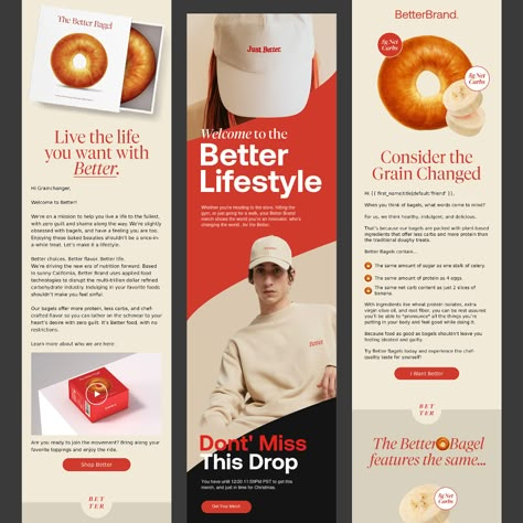 BetterBrand on Behance Creative Emailer Design Layout, Email Template Design Inspiration, Email Marketing Design Layout, Marketing Template Design, Email Marketing Template Design, Email Marketing Layout, Newsletter Design Layout, Newsletter Design Inspiration, Email Design Ideas