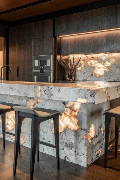 Patagonia Quartzite, Modern House Design Interior, Kitchen Ideas Interior Design, Concrete Countertops Kitchen, Luxury Kitchen Design, Kitchen Inspiration Design, House Remodel, Counter Tops, Luxury Kitchen