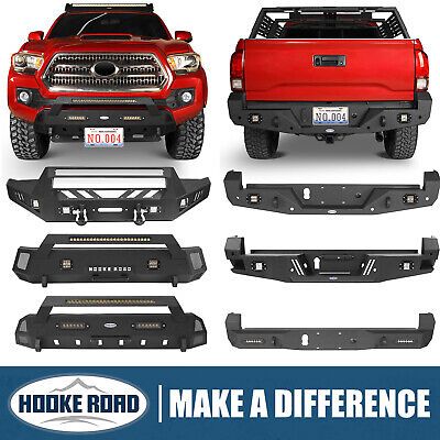 ad eBay - Hooke Road Steel Front or Rear Bumper w/ Light fit 16-23 Toyota Tacoma 3rd Gen - Buy Now, click the link (eBay) Tacoma 3rd Gen, Truck Bumpers, Toyota Tacoma, Light Fittings, Click The Link, Motor Parts, Buy Now, Toyota, Truck Parts