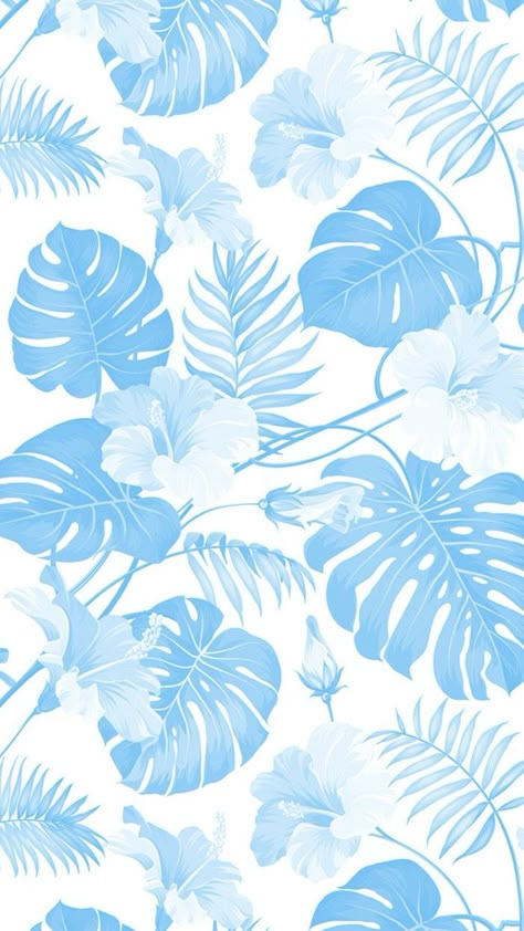 Aesthic Wallpaper Ipad, Lilo And Stitch Background, Blue Tropical Wallpaper, Background Stitch, Stitch Background, Bee Scrapbook, Blue And White Wallpaper, Palm Trees Wallpaper, Fabric Paint Diy