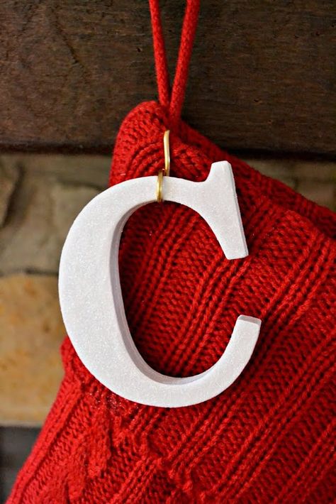 letter hook Stocking Letters, Diy Christmas Stocking, Letter Hooks, Stockings Diy, The Ugly Duckling, Letter Diy, Christmas Stockings Diy, Diy Letters, Ugly Duckling