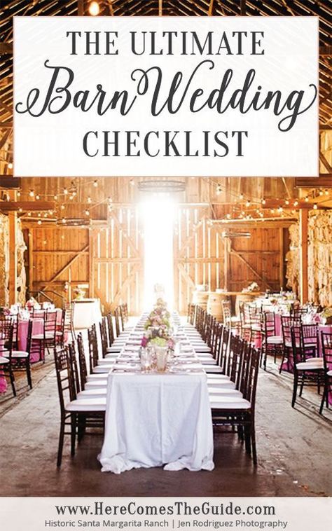 Wedding In A Barn, Barn Wedding Ideas, Easy Wedding, Tropical Wedding Flowers, Barn Wedding Decorations, Barn Decor, Wedding Planning Checklist, Barn Wedding Venue, Wedding Checklist