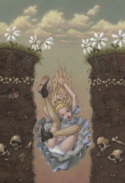 Alice In Wonderland Inspired Art, Alice And Wonderland Art, Trevor Brown, Alice In The Wonderland, Alice In Wonderland Art, Alice In Wonderland Alice, Alice And Wonderland, Childhood Aesthetic, Skulls And Bones