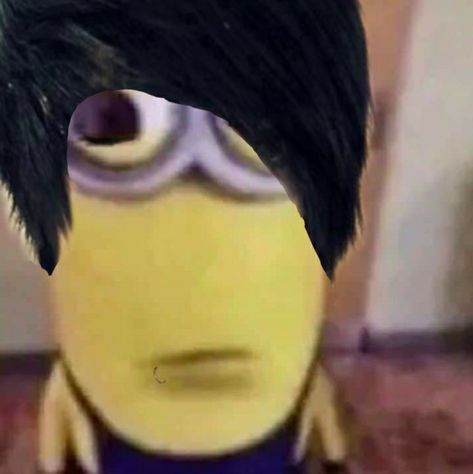 Minion Memes Face, Goofy Widget, Minion Emo, Beautiful Reaction Pic, Reaction Pics Disgusted, Emo Minion, Animal Reaction Pics, Weird Reaction Pics, Brainrot Pfp