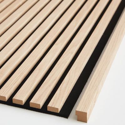 White Oak Slat Wall, Horizontal Wood Slat Wall, Wood Slat Ceiling, Wooden Wall Design, Beautiful Frames, Wood Slat Wall, Dining Room Accessories, Natural Stone Pavers, Entry Tables