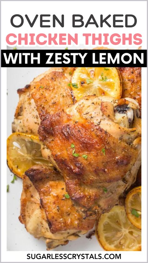 Elevate your dinner game with these lemon pepper chicken thighs! Marinated for hours and then baked, this recipe offers a mouthwatering combination of flavors that will satisfy any craving. Ideal for busy families, this simple chicken dish cooks effortlessly in the oven, allowing you to enjoy juicy, flavorful meat with minimal effort. Serve this crowd-pleaser for a quick family dinner or at your next gathering, and watch it become a favorite! Lemon Pepper Chicken Thighs, Pepper Chicken Recipe, Baked Lemon Pepper Chicken, Oven Baked Chicken Thighs, Quick Family Dinners, Dinner Recipes Healthy Family, Recipes With Chicken And Peppers, Delicious Chicken Dinners, Quick Healthy Lunch