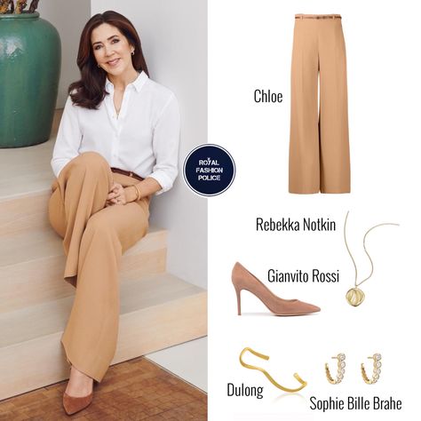 Power Poses, Classy Work Attire, Royal Closet, Crown Princess Mary Of Denmark, Denmark Fashion, Mary Dress, Princess Mary Of Denmark, Womens White Jeans, Mary Of Denmark