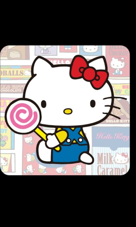 Hello Kitty has a Lollipop Lg Lollipop Flip Phone Aesthetic, Hello Kitty Popsicle, Hello Kitty Lollipop, Lg Lollipop Flip Phone, Hello Kitty Fizzy Pop, Hello Kitt, Lollipop, Hello Kitty, Kitty