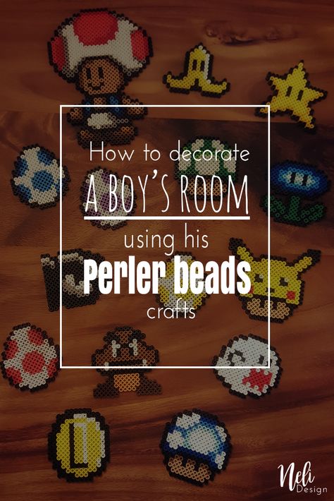 Perler Beads | DIY Frame | Super Mario Bros | Boy's Room #mariobros #mariostar #supermario #nintendo #nintendoswitch #boysroom #roomdecor #marioodyssey #perlerbeads Perler Beads Crafts, Cricut Products, Home Decor And Organization, Perler Bead Mario, Mini Diy, Easy Diy Decor, Diy Pins, Outdoor Diy Projects, Diy Frames